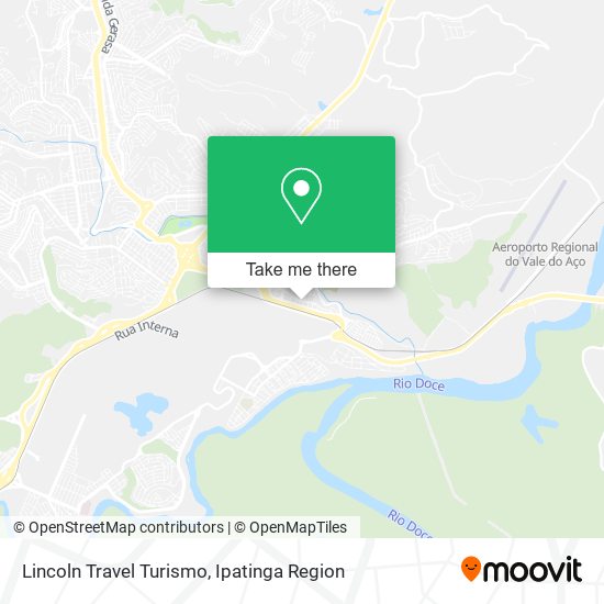 Lincoln Travel Turismo map