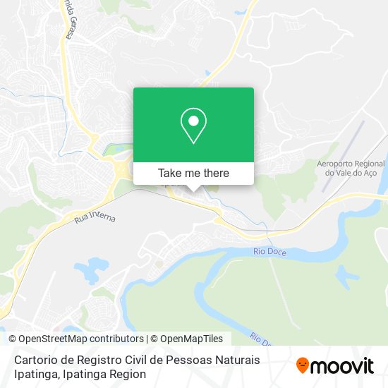 Cartorio de Registro Civil de Pessoas Naturais Ipatinga map