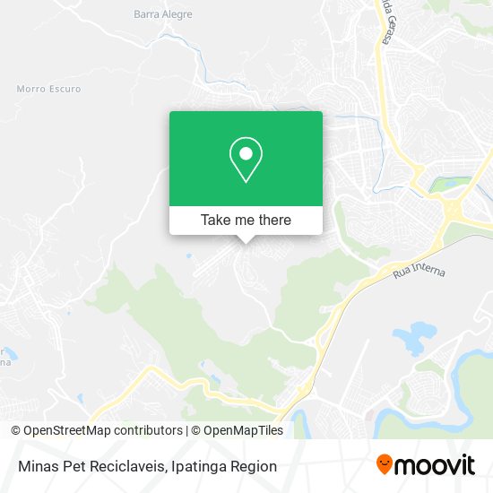 Mapa Minas Pet Reciclaveis