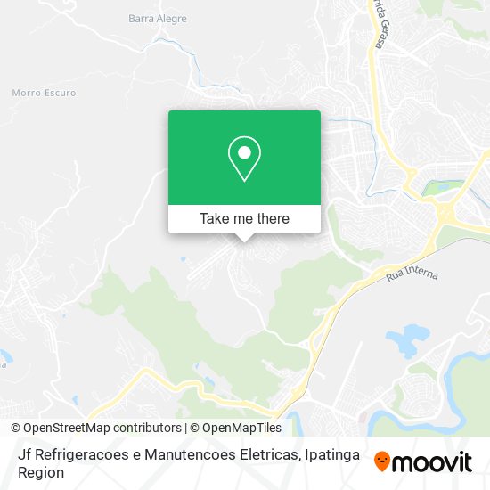 Mapa Jf Refrigeracoes e Manutencoes Eletricas