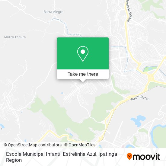 Mapa Escola Municipal Infantil Estrelinha Azul