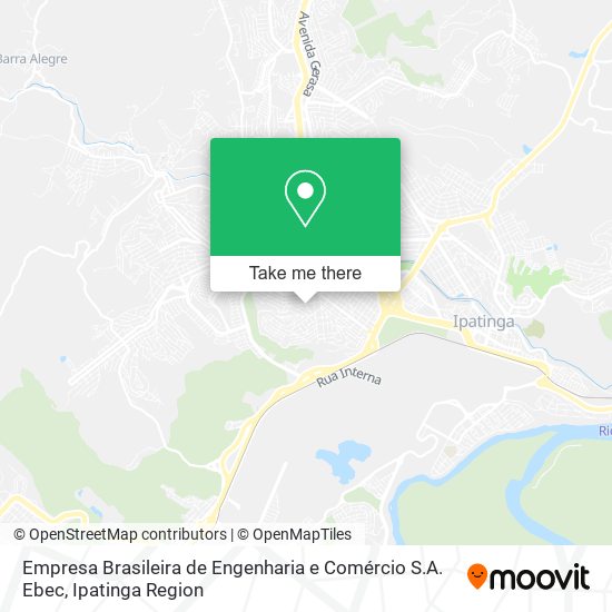 Mapa Empresa Brasileira de Engenharia e Comércio S.A. Ebec