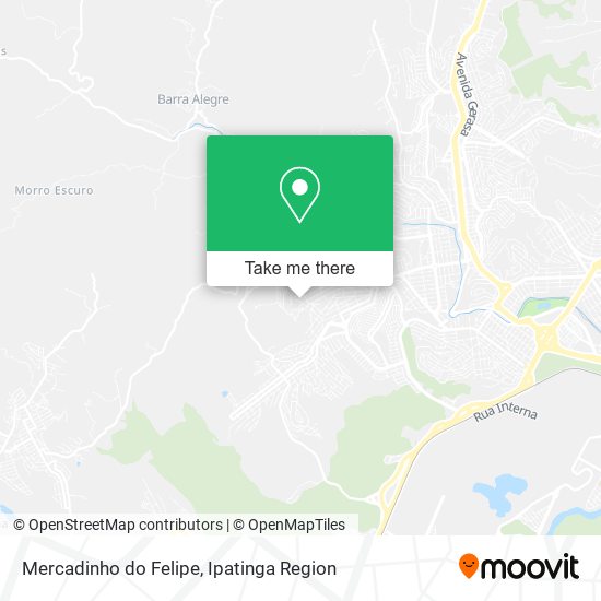 Mapa Mercadinho do Felipe