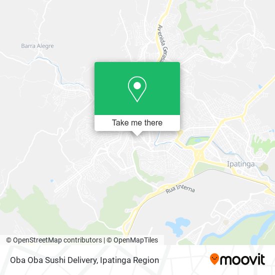 Oba Oba Sushi Delivery map
