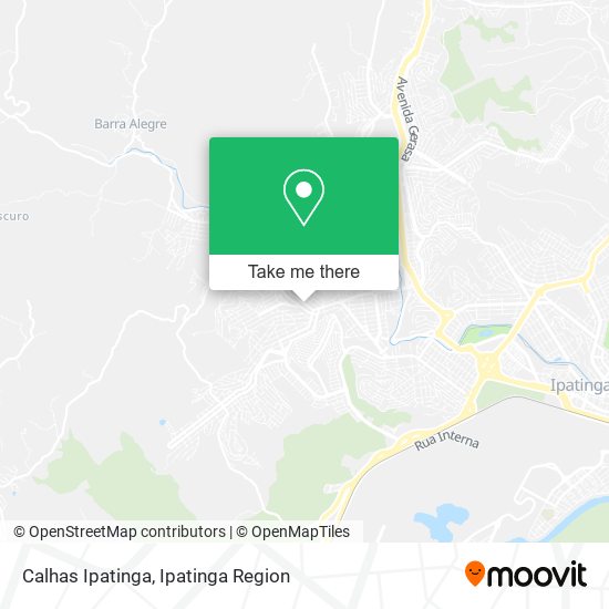 Mapa Calhas Ipatinga