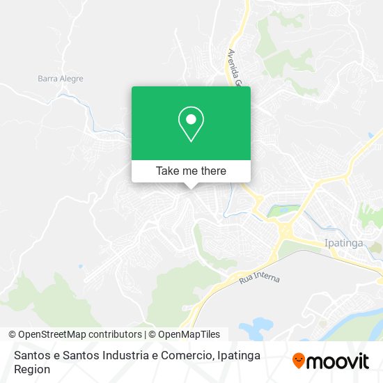 Mapa Santos e Santos Industria e Comercio