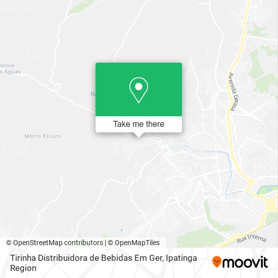 Tirinha Distribuidora de Bebidas Em Ger map