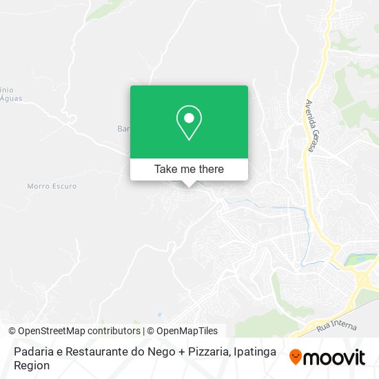 Mapa Padaria e Restaurante do Nego + Pizzaria