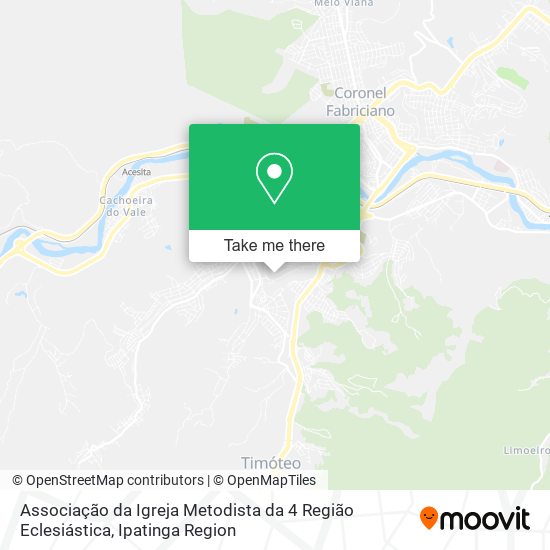 Associação da Igreja Metodista da 4 Região Eclesiástica map