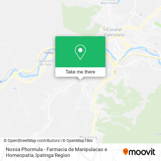 Mapa Nossa Phormula - Farmacia de Manipulacao e Homeopatia