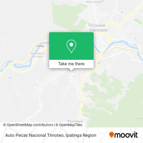 Auto Pecas Nacional Timoteo map