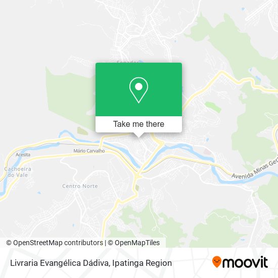 Mapa Livraria Evangélica Dádiva