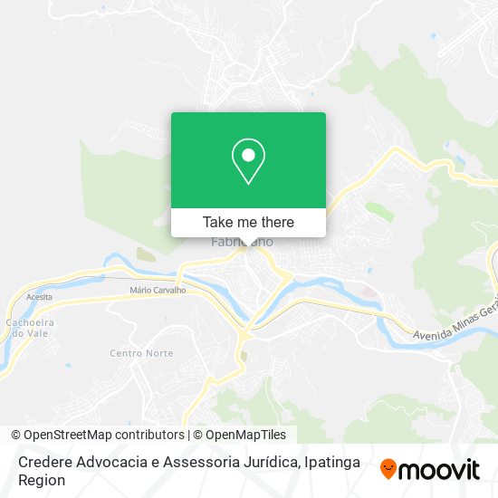 Mapa Credere Advocacia e Assessoria Jurídica