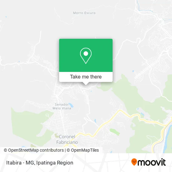 Itabira - MG map