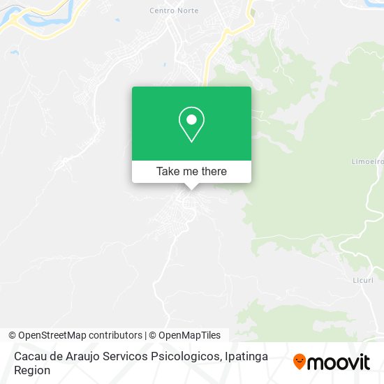 Cacau de Araujo Servicos Psicologicos map