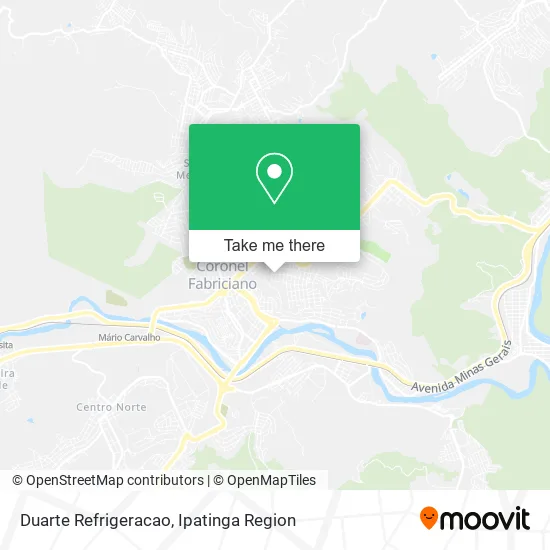 Duarte Refrigeracao map