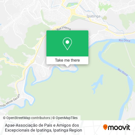 Mapa Apae-Associação de Pais e Amigos dos Excepcionais de Ipatinga