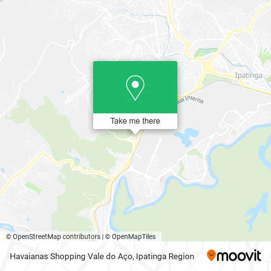 Havaianas Shopping Vale do Aço map