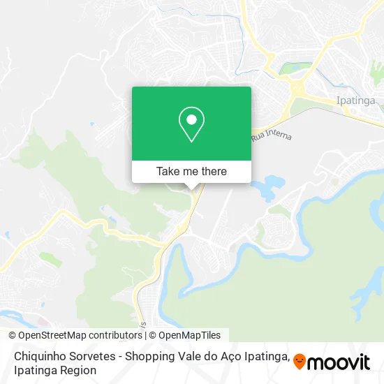 Chiquinho Sorvetes - Shopping Vale do Aço Ipatinga map