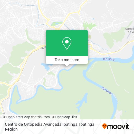 Mapa Centro de Ortopedia Avançada Ipatinga