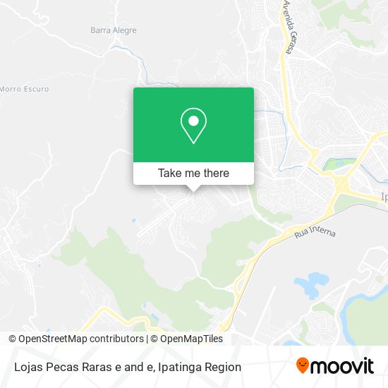 Lojas Pecas Raras e and e map