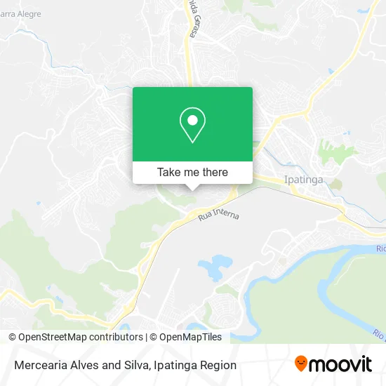 Mercearia Alves and Silva map