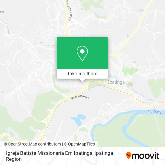Igreja Batista Missionaria Em Ipatinga map