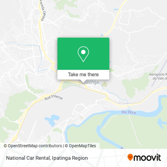 Mapa National Car Rental