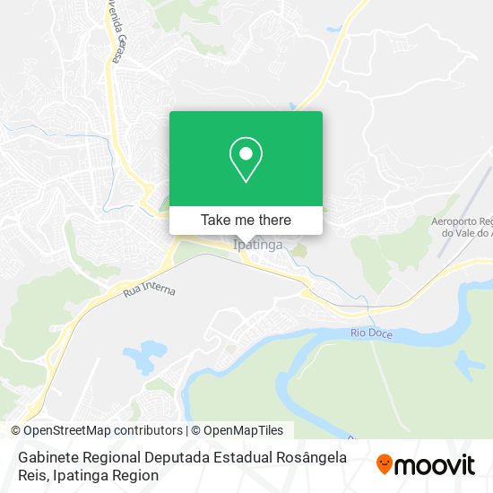 Mapa Gabinete Regional Deputada Estadual Rosângela Reis