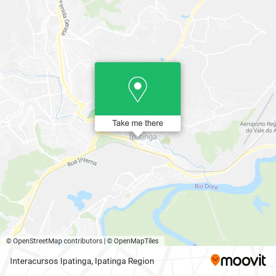 Interacursos Ipatinga map