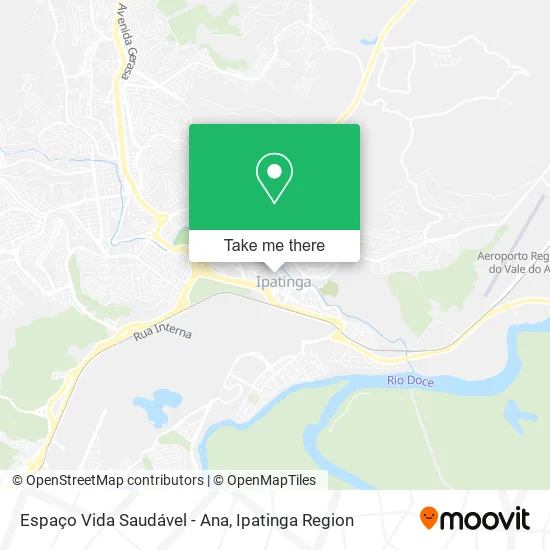 Espaço Vida Saudável - Ana map