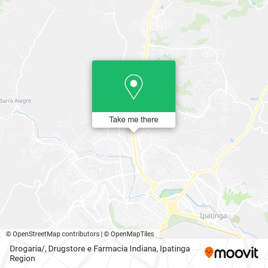 Mapa Drogaria / , Drugstore e Farmacia Indiana