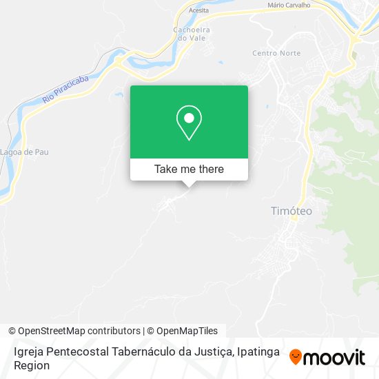 Mapa Igreja Pentecostal Tabernáculo da Justiça