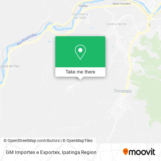 GM Importex e Exportex map