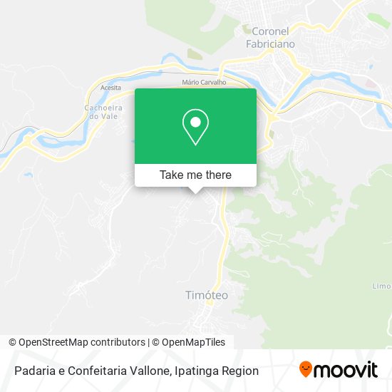 Padaria e Confeitaria Vallone map