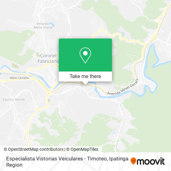 Especialista Vistorias Veiculares - Timoteo map