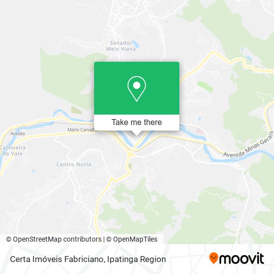 Certa Imóveis Fabriciano map