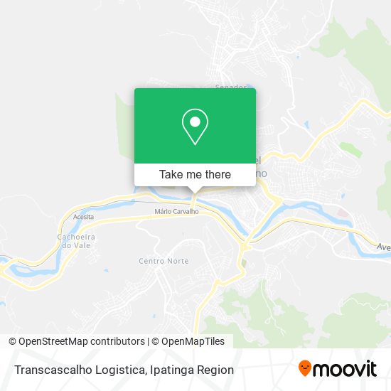 Transcascalho Logistica map