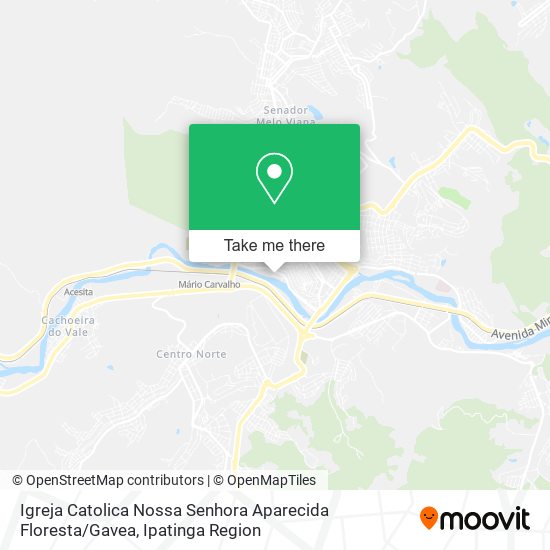 Mapa Igreja Catolica Nossa Senhora Aparecida Floresta / Gavea