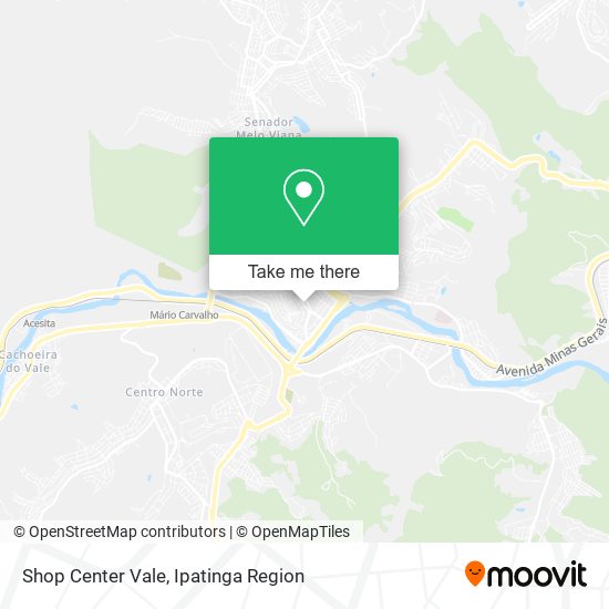 Mapa Shop Center Vale
