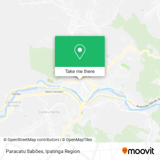 Paracatu Sabões map