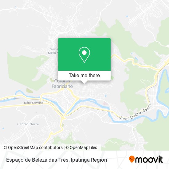 Espaço de Beleza das Três map