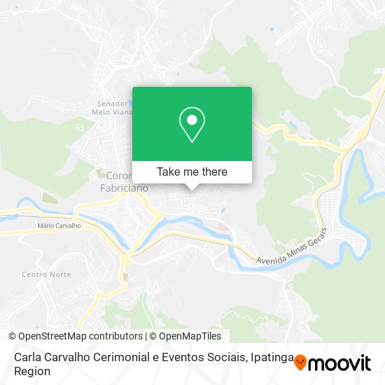 Mapa Carla Carvalho Cerimonial e Eventos Sociais