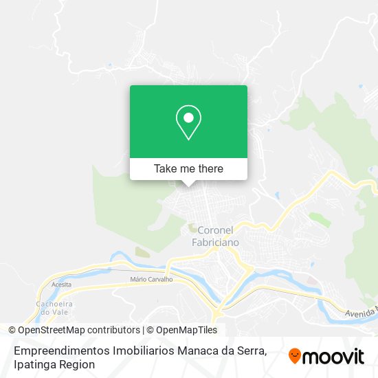 Empreendimentos Imobiliarios Manaca da Serra map