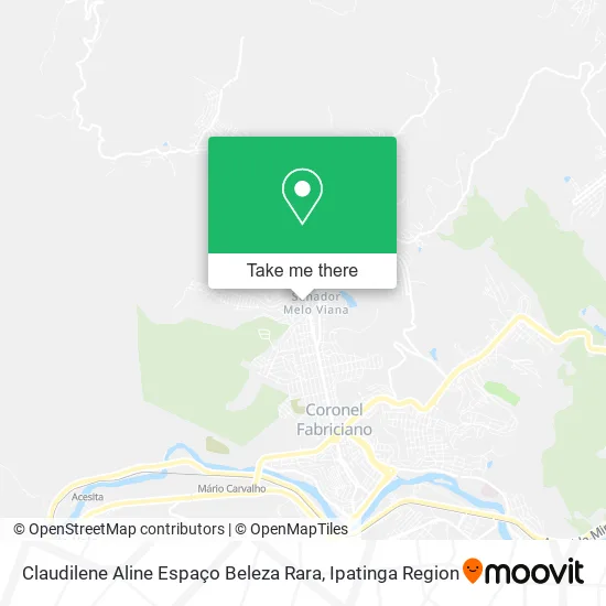 Claudilene Aline Espaço Beleza Rara map