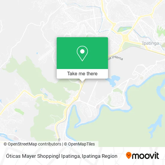 Óticas Mayer Shoppingl Ipatinga map