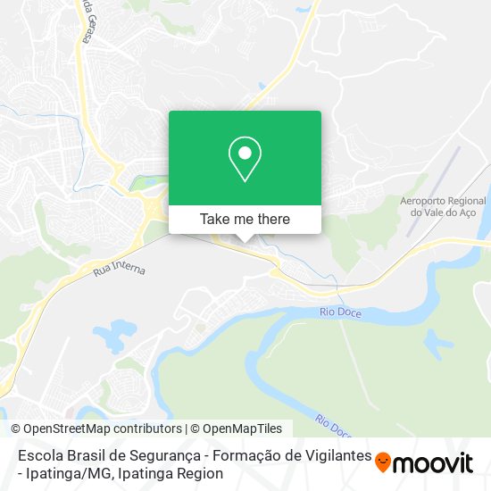 Mapa Escola Brasil de Segurança - Formação de Vigilantes - Ipatinga / MG