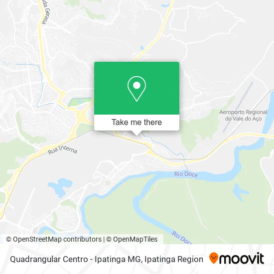 Quadrangular Centro - Ipatinga MG map