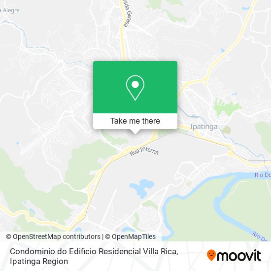 Mapa Condominio do Edificio Residencial Villa Rica