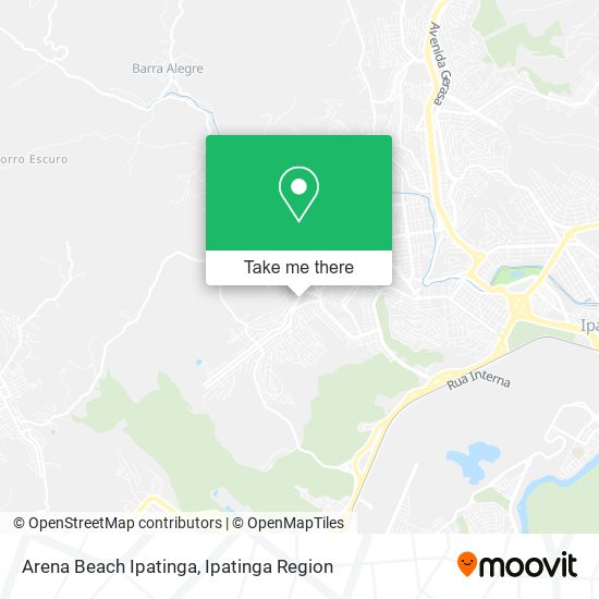 Arena Beach Ipatinga map